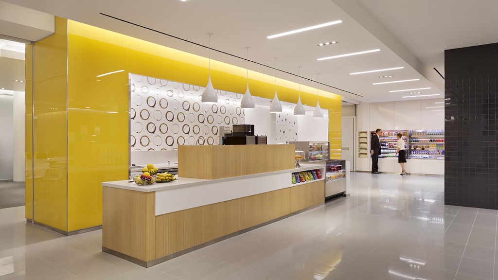 A large kitchen with a counter.